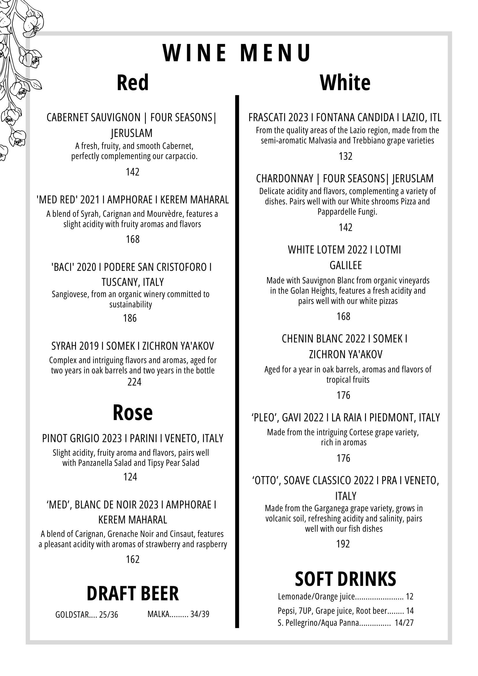 english wine menu